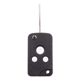 3 Chrome Button HON66 Flip Key Housing Upgrade to suit Honda (compatible with KGHON06)