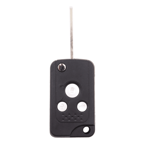 3 Chrome Button HON66 Flip Key Housing Upgrade to suit Honda (compatible with KGHON06)
