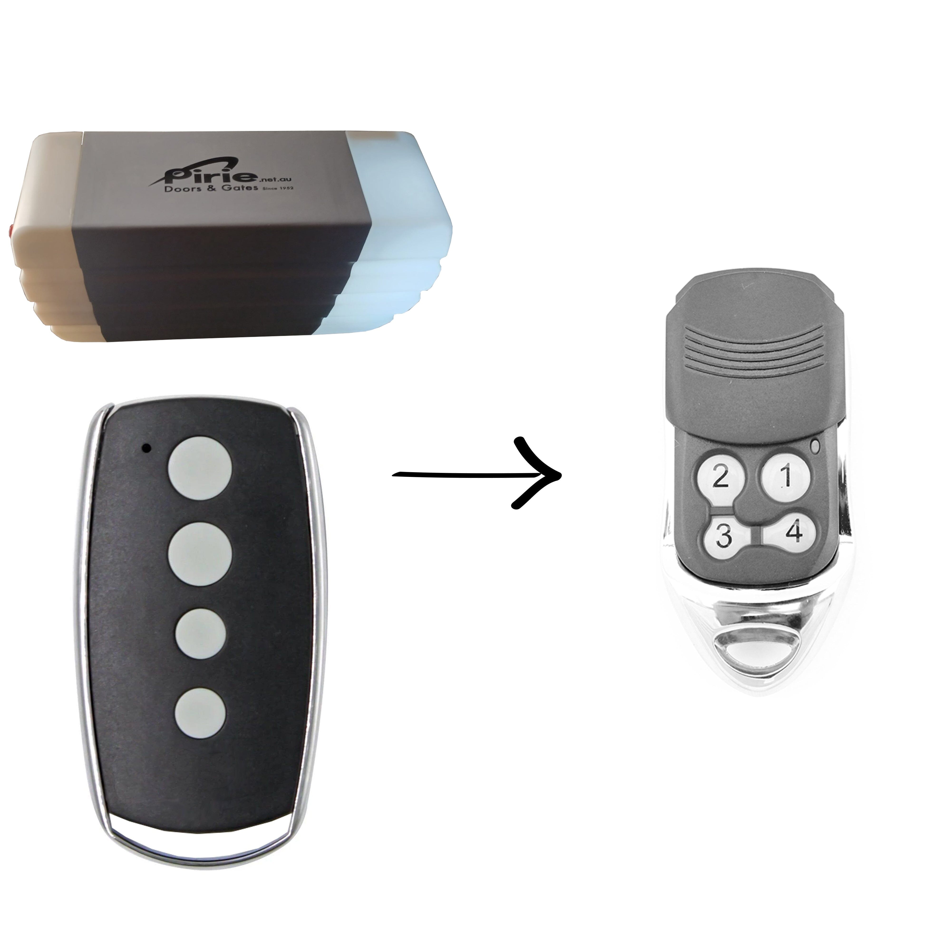 Pirie Garage Door & Gate Remotes | Free AU Shipping - Remote Pro