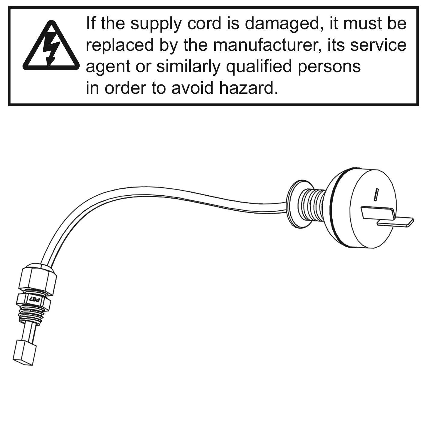 Genuine Merlin Power Cord WeatherDrive (MR550EVO)
