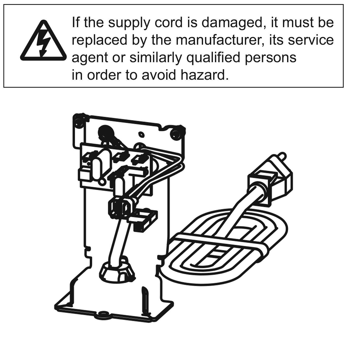 Genuine Merlin Power Cord Commander Ultimate (MJ3800MYQ)