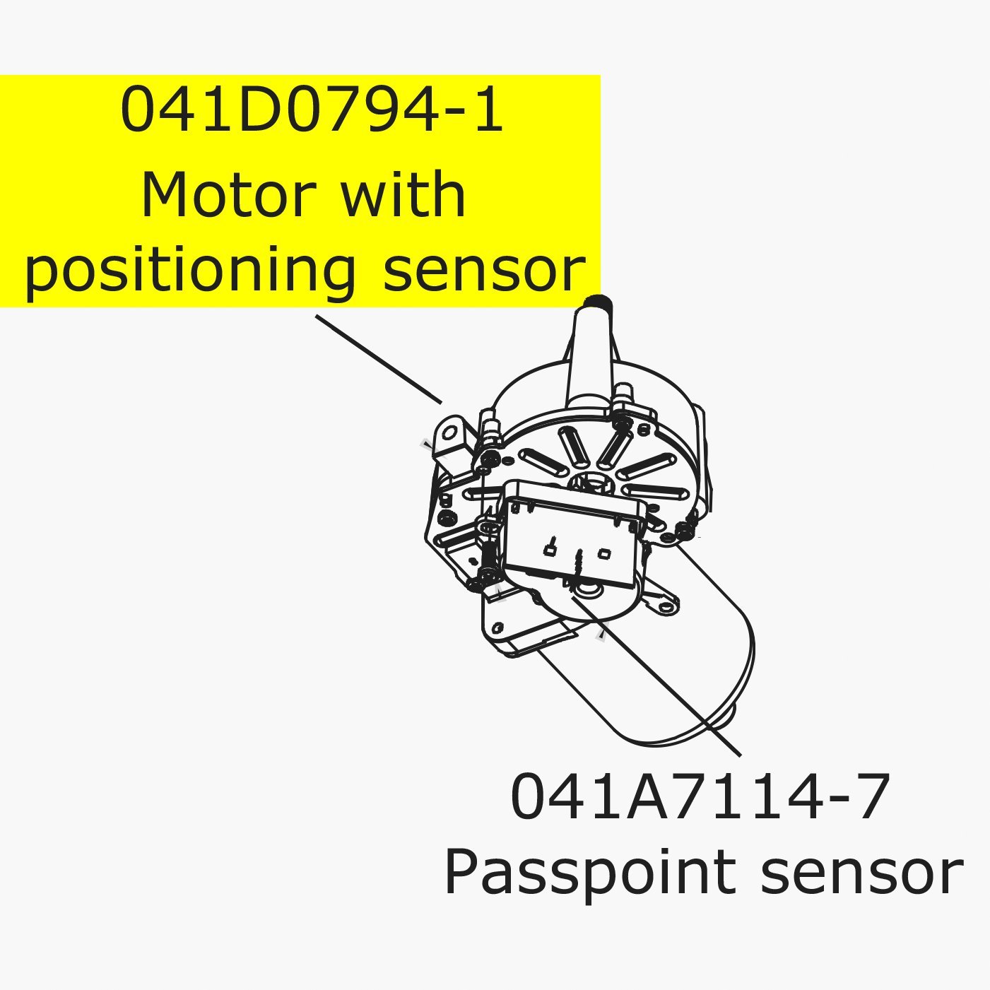 Genuine Merlin Motor With Positioning Sensor WhisperDrive (MT3850EVO)