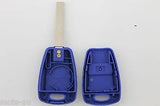Fiat 1 Button Key Remote Replacement Case/Shell/Blank Punto Bravo Stilo Blue - Remote Pro - 9