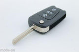 Hyundai i30 i20 Elantra 3 Button Flip Key Replacement Remote Case/Shell/Blank - Remote Pro - 12