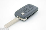 Citroen C2 C3 C4 C5 C6 C8 2 Button Remote Flip Key Blank Shell/Case/Enclosure - Remote Pro - 9