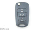Hyundai i30 i20 Elantra 3 Button Flip Key Replacement Remote Case/Shell/Blank - Remote Pro - 2