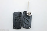 Fiat 3 Button Flip Key Remote Case/Shell/Blank Punto Bravo Stilo Black - Remote Pro - 5