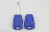 Fiat 1 Button Key Remote Replacement Case/Shell/Blank Punto Bravo Stilo Blue - Remote Pro - 12