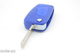 Fiat 3 Button Flip Key Remote Case/Shell/Blank Punto Bravo Stilo Blue - Remote Pro - 6