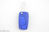 Fiat 3 Button Flip Key Remote Case/Shell/Blank Punto Bravo Stilo Blue - Remote Pro - 5
