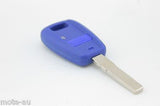 Fiat 1 Button Key Remote Replacement Case/Shell/Blank Punto Bravo Stilo Blue - Remote Pro - 4