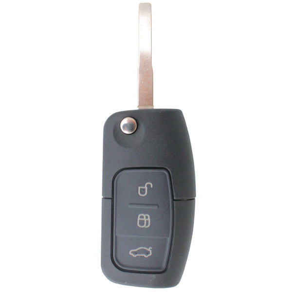 Complete To Suit FORD 3 Button Transponder Remote Flip Car Key Territory BA BF Falcon