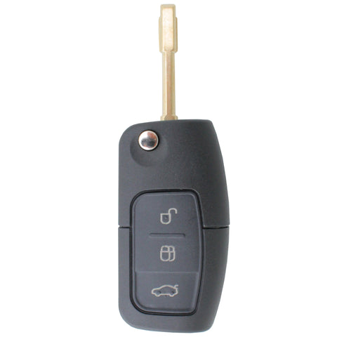 Complete To Suit FORD 3 Button Transponder Remote Flip Car Key fiesta xr4 BA BF Falcon