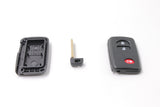 3 Button Black Remote/Key Fob To Suit Toyota