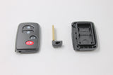 4 Button Black Remote/Key Fob To Suit Toyota