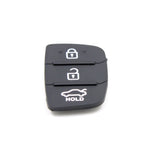 To Suit Hyundai Santa Fe/Elantra i20 iX45 3 Button Flip Key Replacement Rubber Buttons