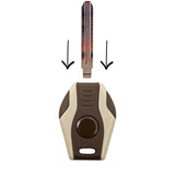 KeyDiy KD Blank Key Blade MFK Transponder Head Brown