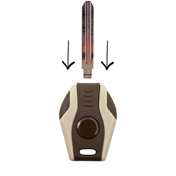 KeyDiy KD Blank Key Blade MFK Transponder Head Brown