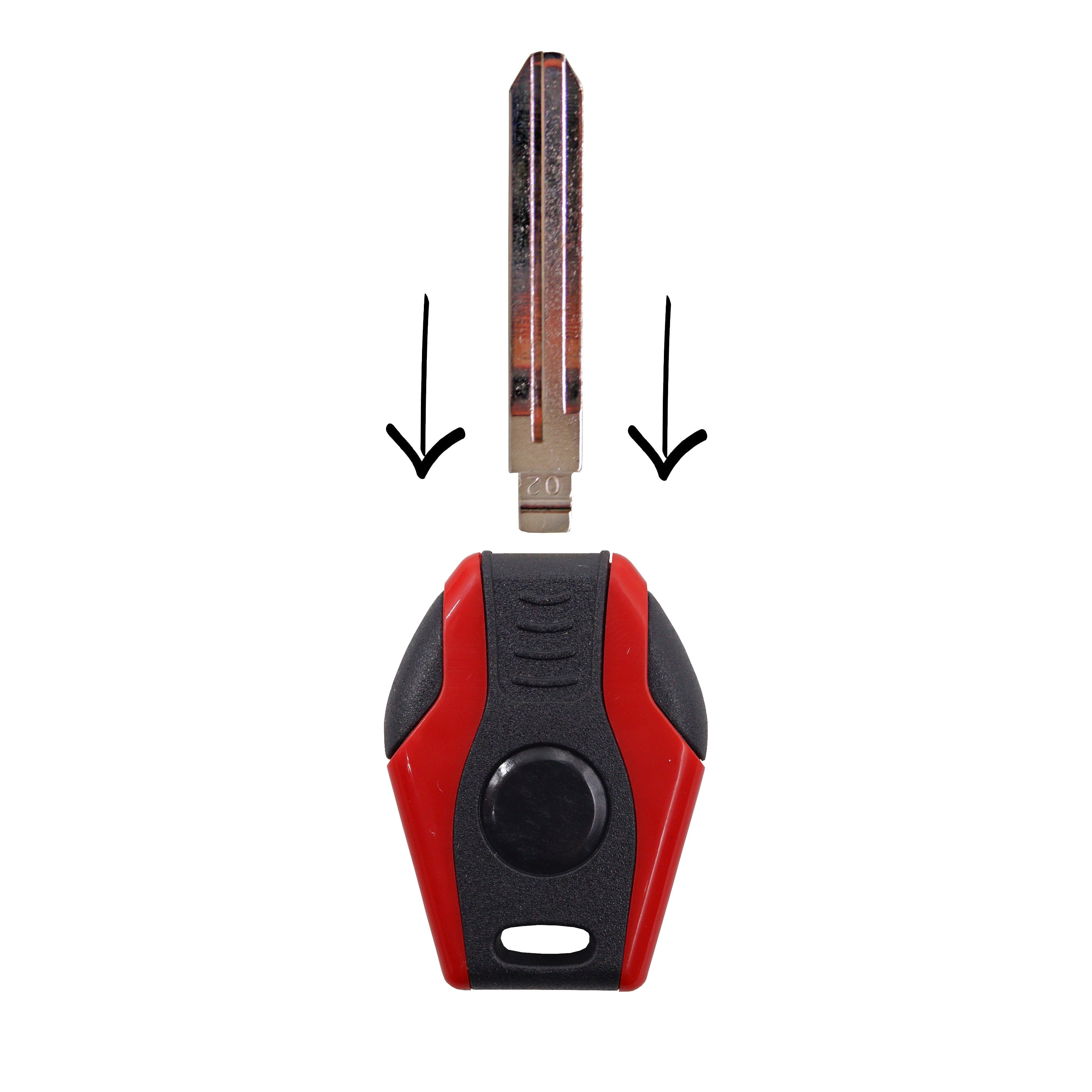 KeyDiy KD Blank Key Blade MFK Transponder Head Red