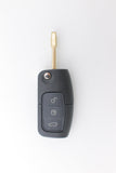 Complete To Suit FORD 3 Button Transponder Remote Flip Car Key fiesta xr4 BA BF Falcon