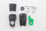 Complete To Suit Holden Transponder Remote Flip Car Key Cruze 3 Button