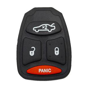 4 Button Silicone Replacement Button to suit Chrysler/Dodge/Jeep