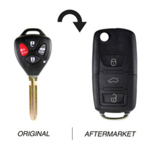 4 Button TOY43 315MHz Flip Key Upgrade to suit Toyota Camry/Aurion