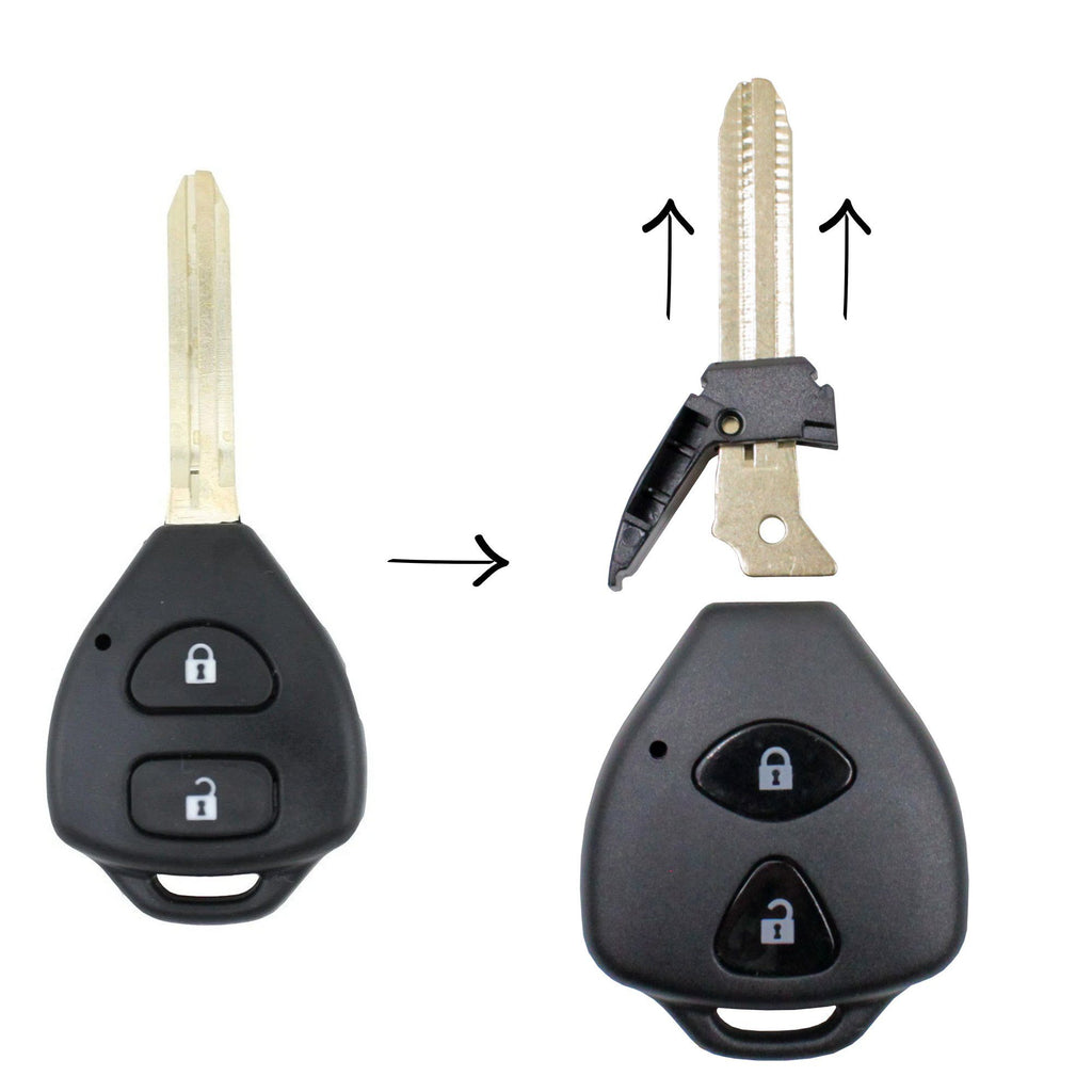 2 Button Key Shell Replacement To Suit Toyota – Remote Pro