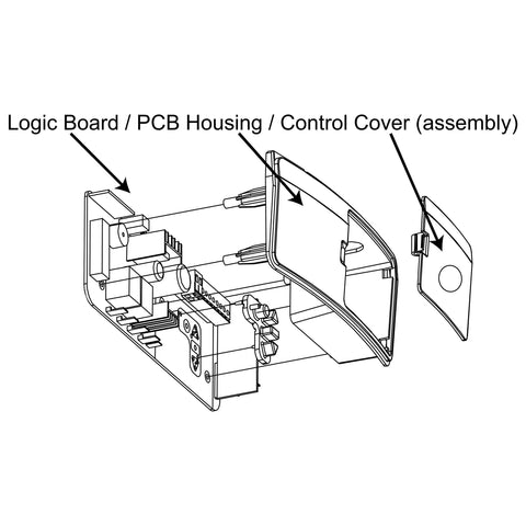 Genuine Merlin Logic Board / PCB Housing / Control Cover (Assembly) Tiltmaster (MT100EVO)