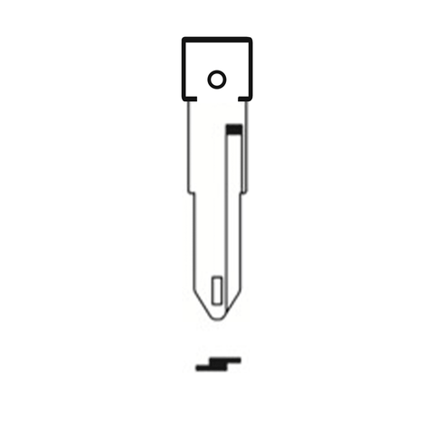 MFK/Transponder/Chip Key Blade to suit Citroen/Peugeot NE73