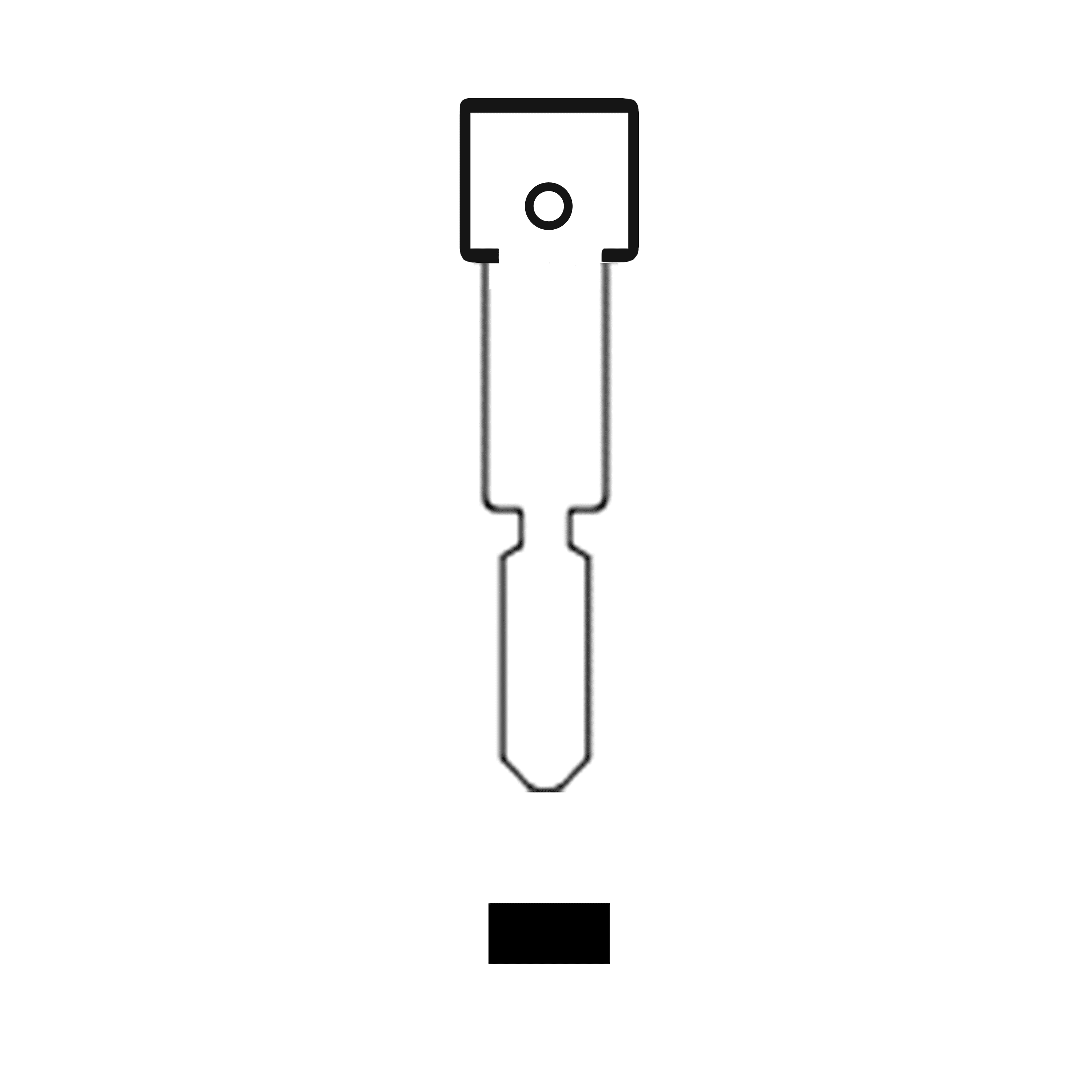 MFK/Transponder/Chip Key Blade to suit Citroen/Peugeot NE78