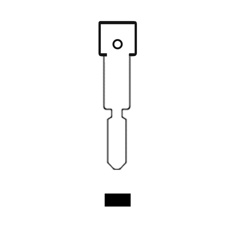 MFK/Transponder/Chip Key Blade to suit Citroen/Peugeot NE78