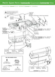 Genuine Merlin Inner Trolley Latch (Belt) Commander Elite (MS105MYQ)