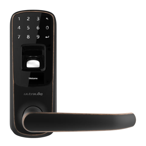 Ultraloq UL3 BT (2nd Gen) Bluetooth Enabled Fingerprint and Touchscreen Smart Lever Lock