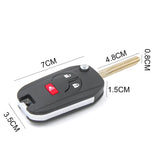 To Suit Nissan Tiida X-Trail Micra Remote Flip Key Conversion Shell/Case/Enclosure