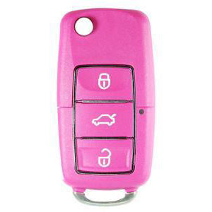 X-Horse 3 Button Pink Flip Key to suit Volkswagen XKB502EN