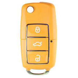 X-Horse 3 Button Yellow Flip Key to suit Volkswagen XKB505EN