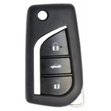 X-Horse 3 Button Flip Key Remote to suit Toyota XKTO00EN