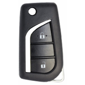 X-Horse 2 Button Flip Key Remote to suit Toyota XKTO01EN