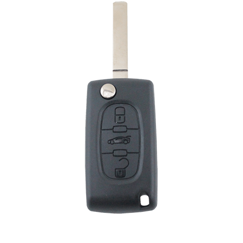 Citroen C2/C3/C4/C5/C6/C8 3 Button Remote Flip Key Blank Shell/Case/Enclosure - Remote Pro - 1