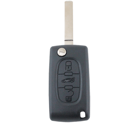 Citroen C2/C3/C4/C5/C6/C8 3 Button Remote Flip Key Blank Shell/Case/Enclosure - Remote Pro - 1