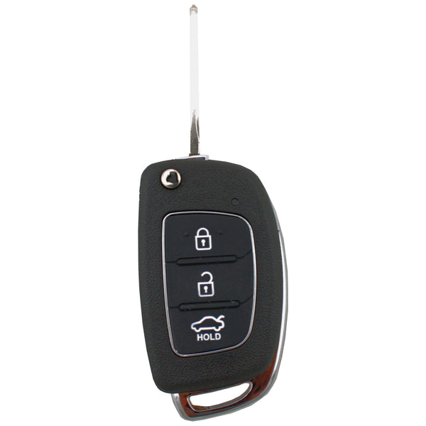 To Suit Hyundai HYN14R 3 Button Flip Key Remote Case/Shell
