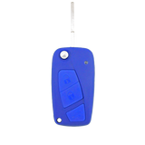 Fiat 3 Button Flip Key Remote Case/Shell/Blank Punto Bravo Stilo Blue - Remote Pro - 1