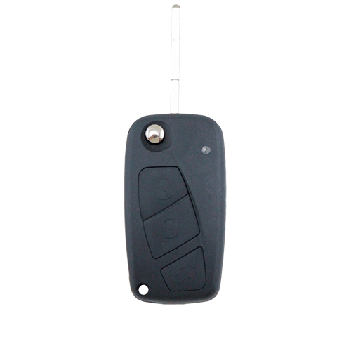 Fiat 3 Button Flip Key Remote Case/Shell/Blank Punto Bravo Stilo Black - Remote Pro - 1