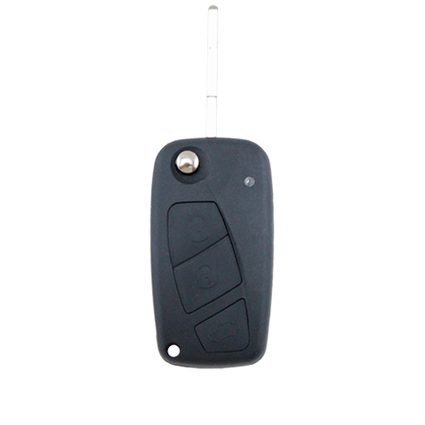 Fiat 3 Button Flip Key Remote Case/Shell/Blank Punto Bravo Stilo Black - Remote Pro - 1