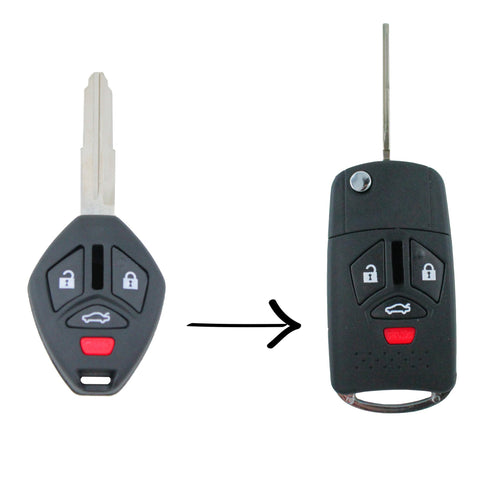 Mitsubishi 380 2005 - 2008 Remote Flip Key Blank Replacement Shell/Case - Remote Pro - 1