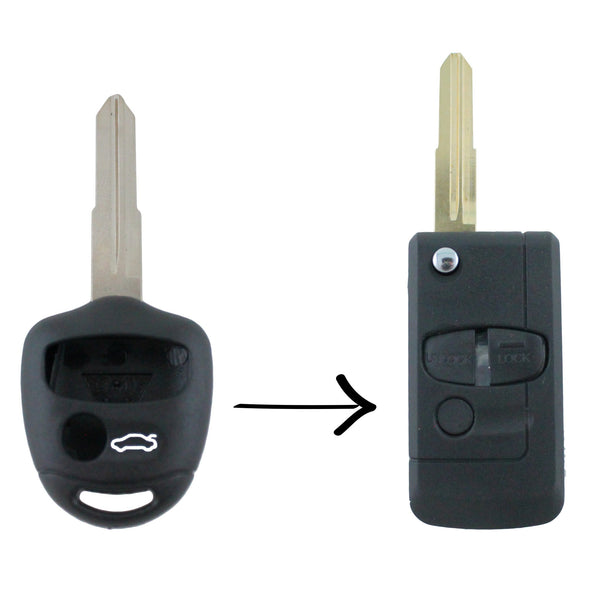 Mitsubishi Lancer CJ Remote Flip Key Blank - Remote Pro - 1