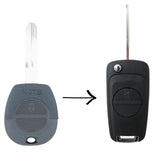 To Suit Nissan Flip N16E Pulsar Patrol Remote Key Blank Replacement Shell/Case/Enclosure