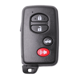 4 Button Black Key Fob To Suit Toyota